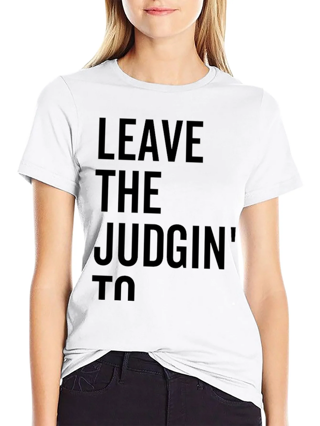 Leave the Judgin to Me Graphic Tee product image 8