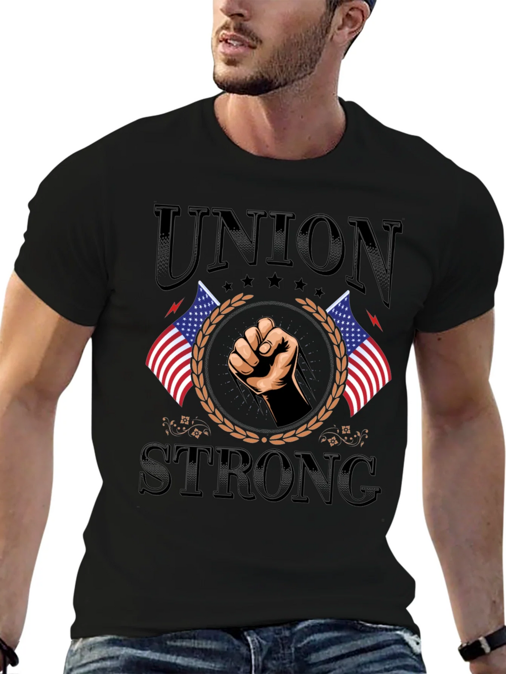 Union Strong American Flag T-Shirt product image 2