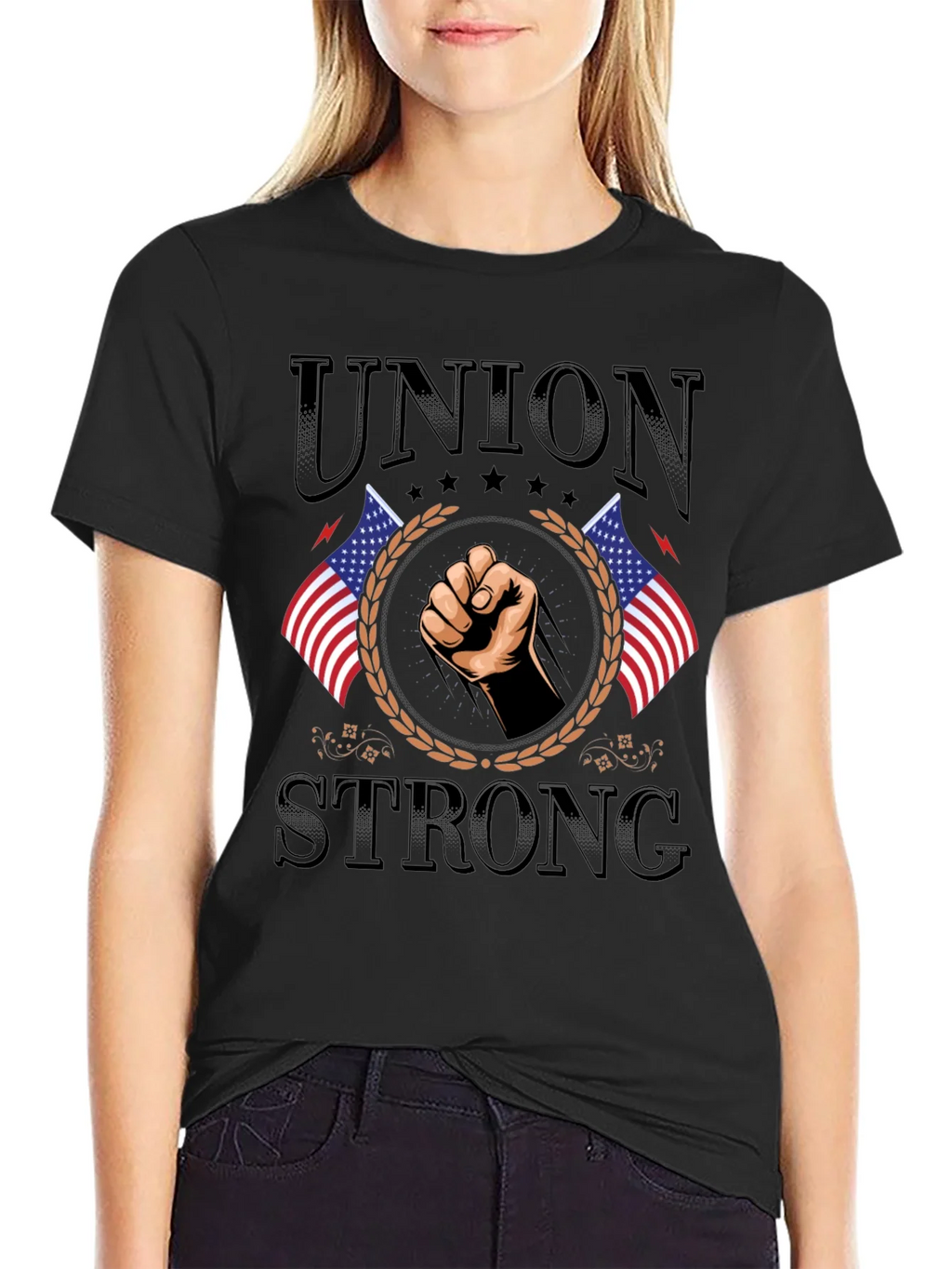 Union Strong American Flag T-Shirt product image 1