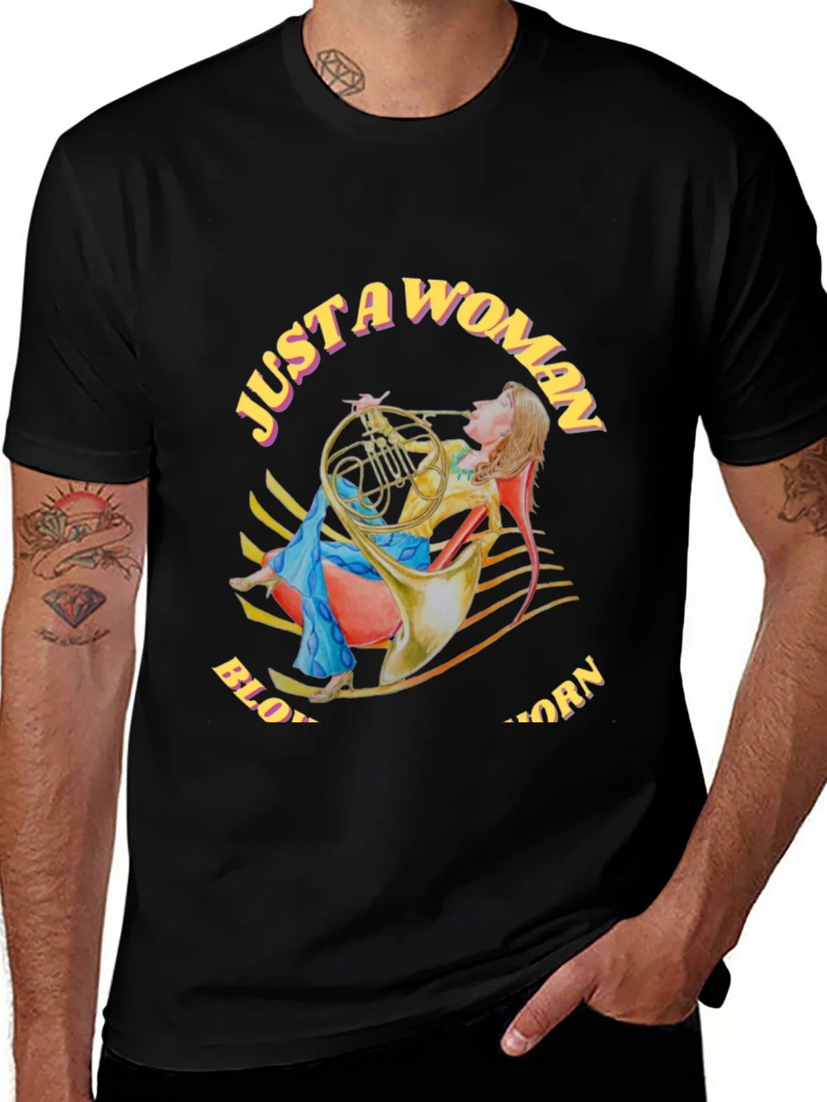 Just A Woman Blowing A Horn T-Shirt product image 1