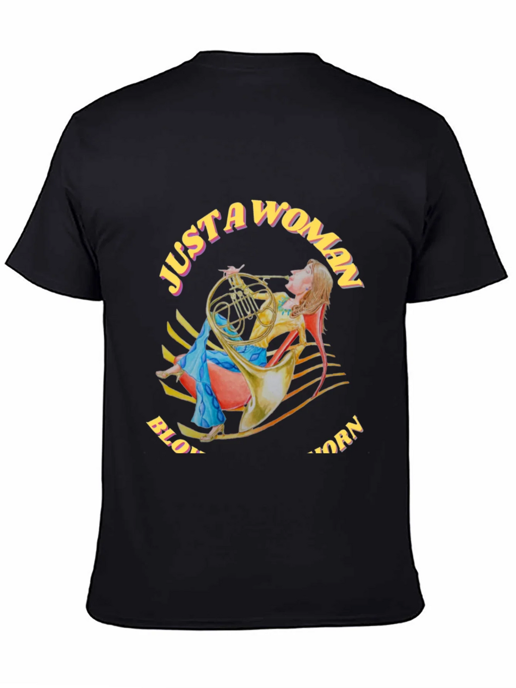 Just A Woman Blowing A Horn T-Shirt product image 2