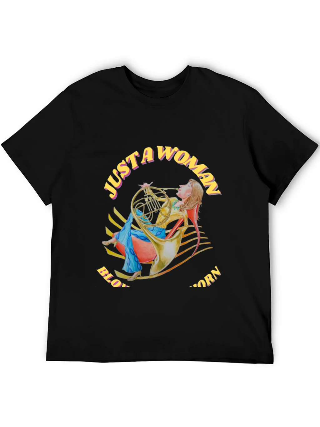 Just A Woman Blowing A Horn T-Shirt product image 3