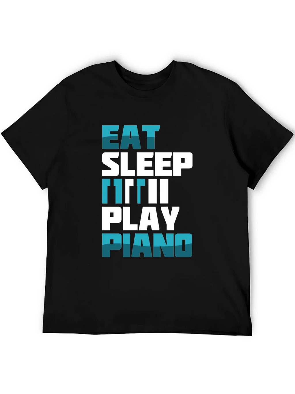 Eat Sleep Repeat Piano T-Shirt product image 2