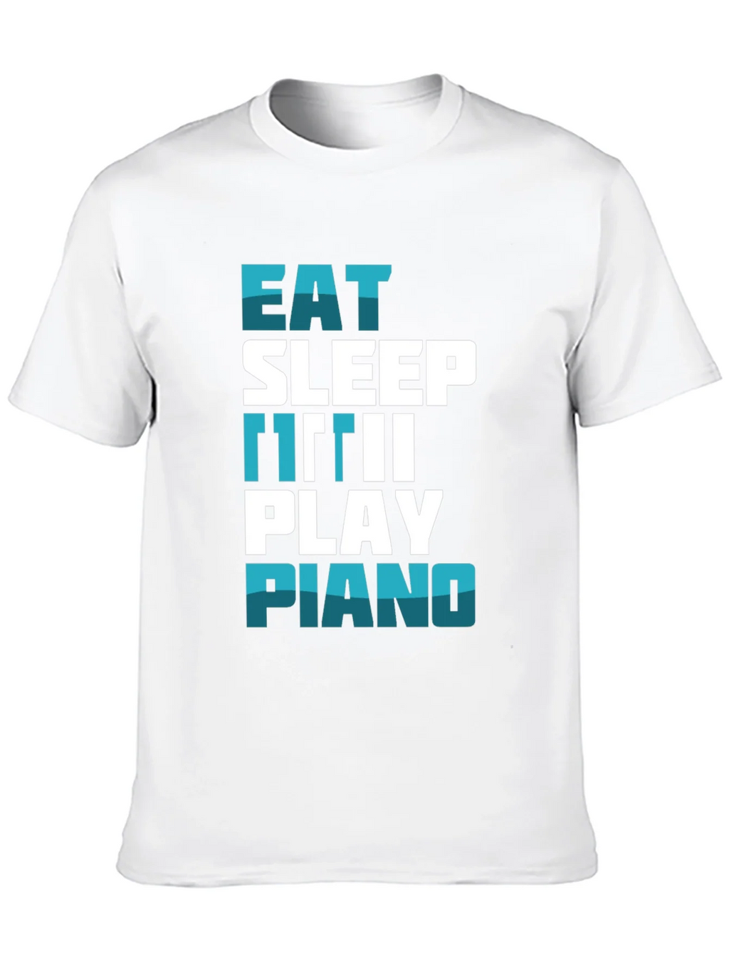 Eat Sleep Repeat Piano T-Shirt product image 5