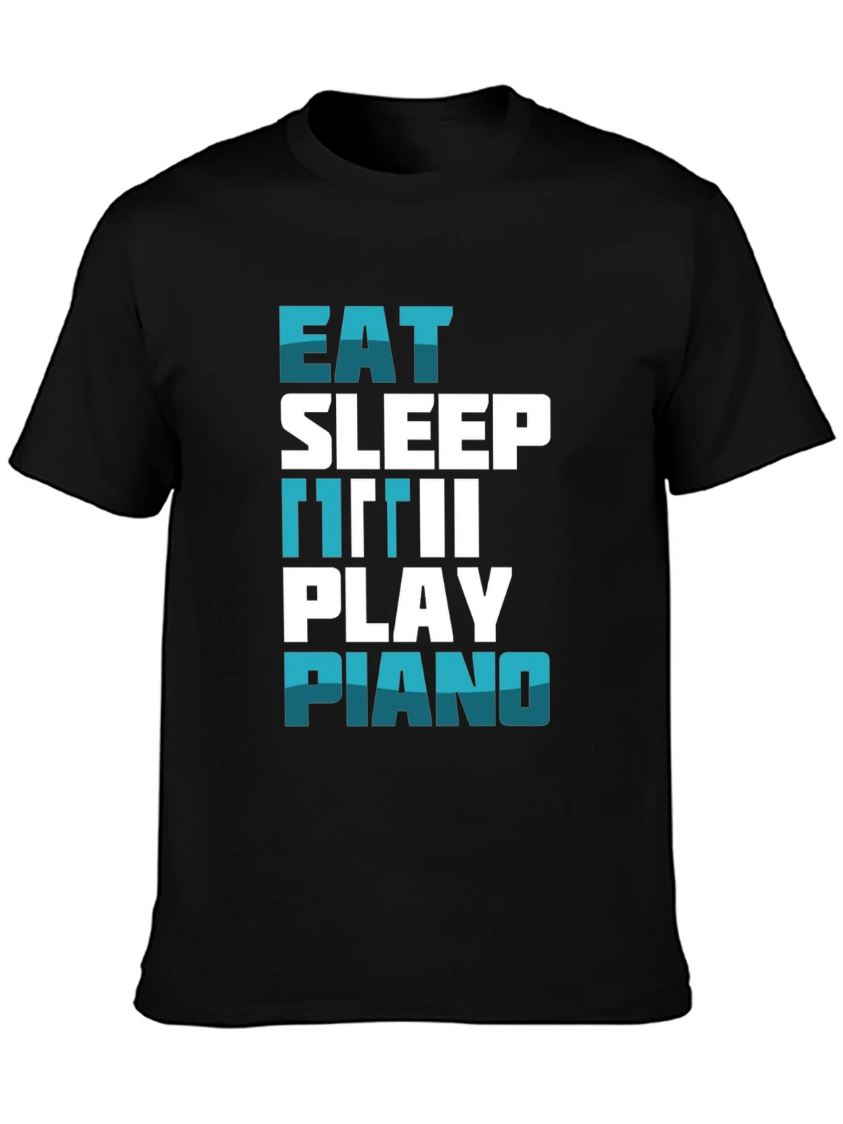 Eat Sleep Repeat Piano T-Shirt product image 1