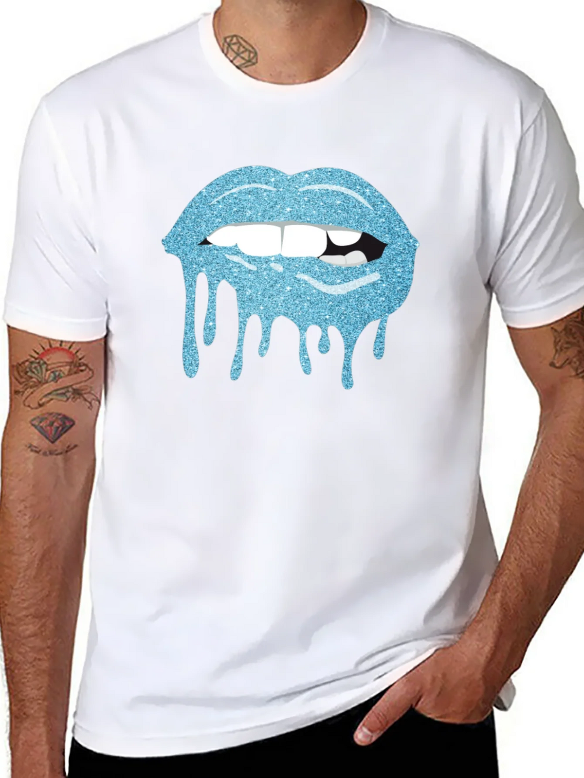 Glitter Lips Graphic Tee product image 2