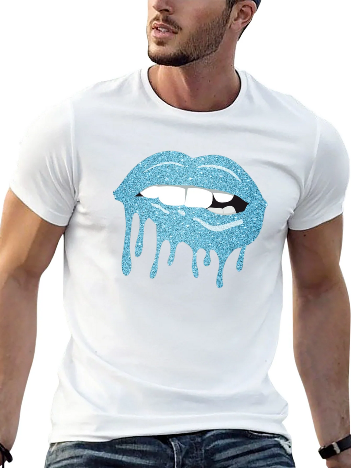 Glitter Lips Graphic Tee product image 4