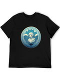 Anime Girl Graphic Tee - Stylish Black Cotton T-Shirt product image 1