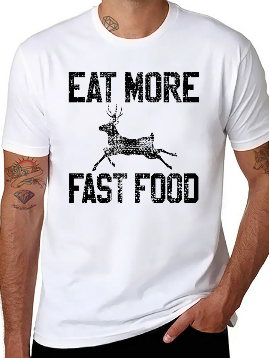 Eat More Deer Fast Food Graphic Tee product image 4