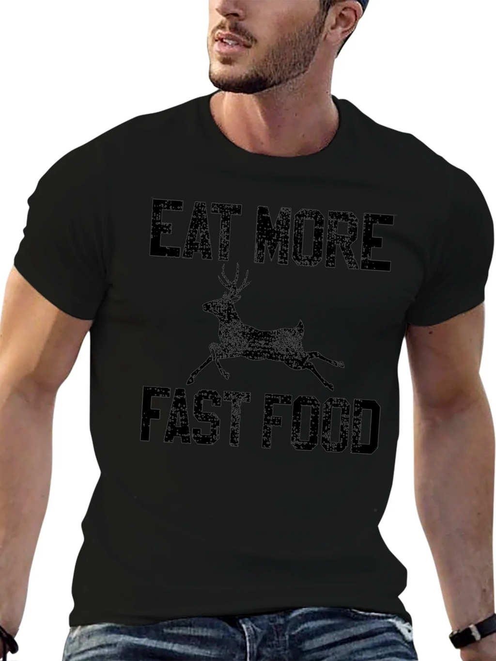 Eat More Deer Fast Food Graphic Tee product image 3