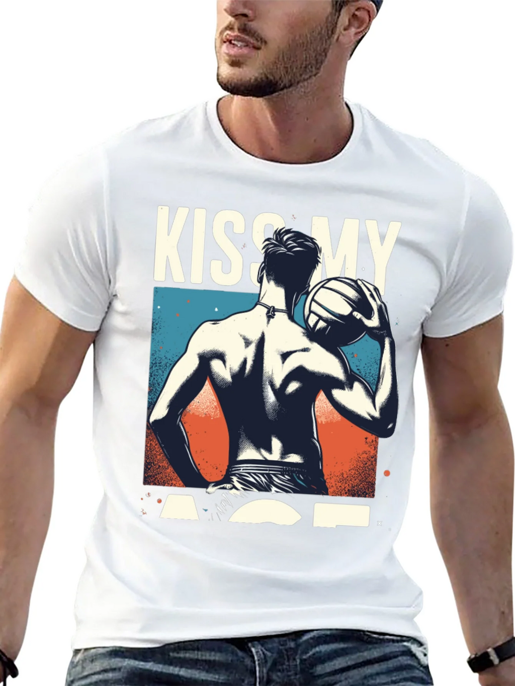 Kiss My Ace Volleyball Graphic T-Shirt product image 3