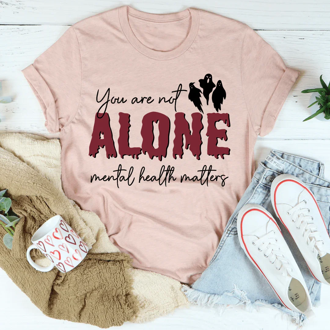 You Are Not Alone Mental Health Awareness Halloween Tee product image 4
