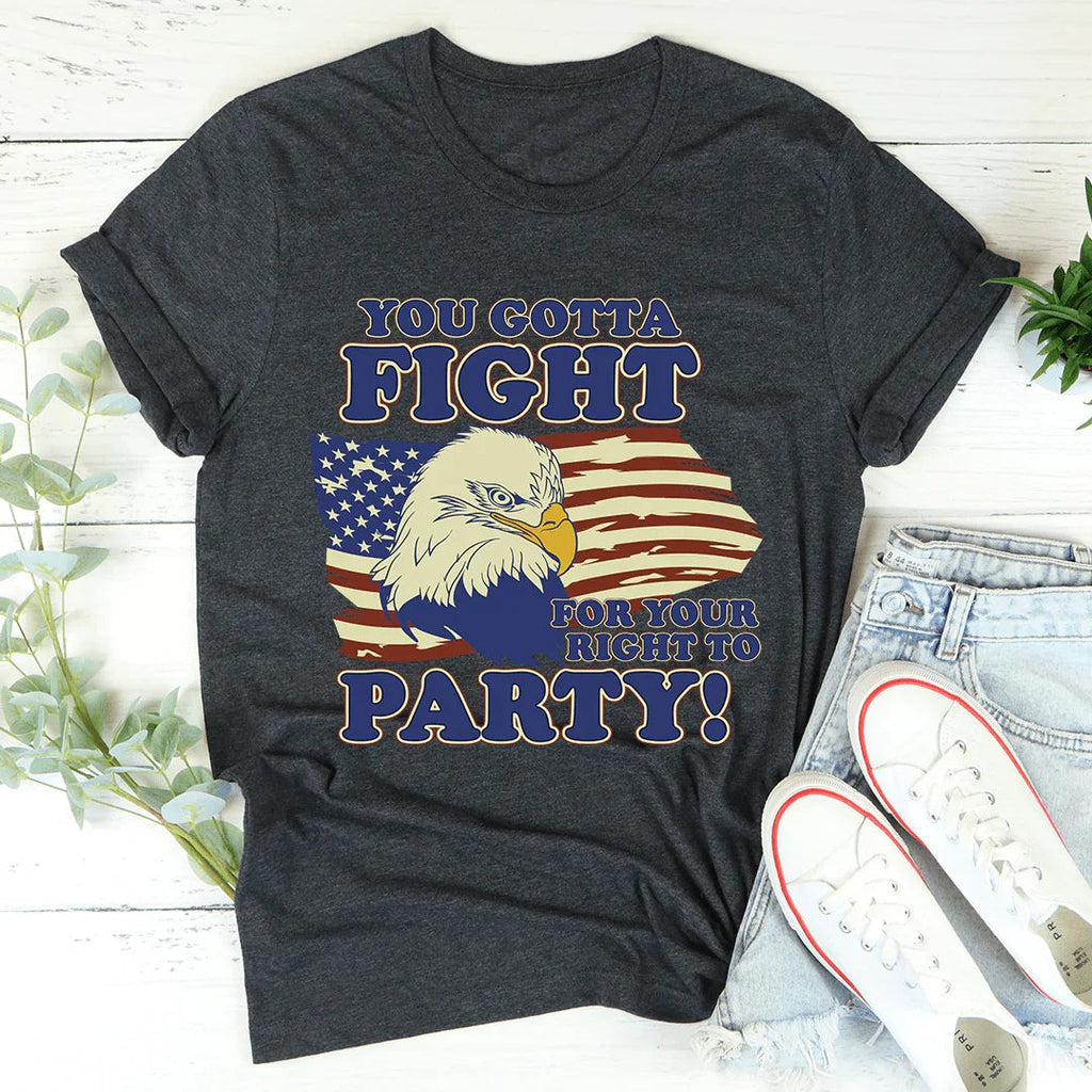 Retro Party Lyric Graphic T-Shirt – "You Gotta Fight For product image 2