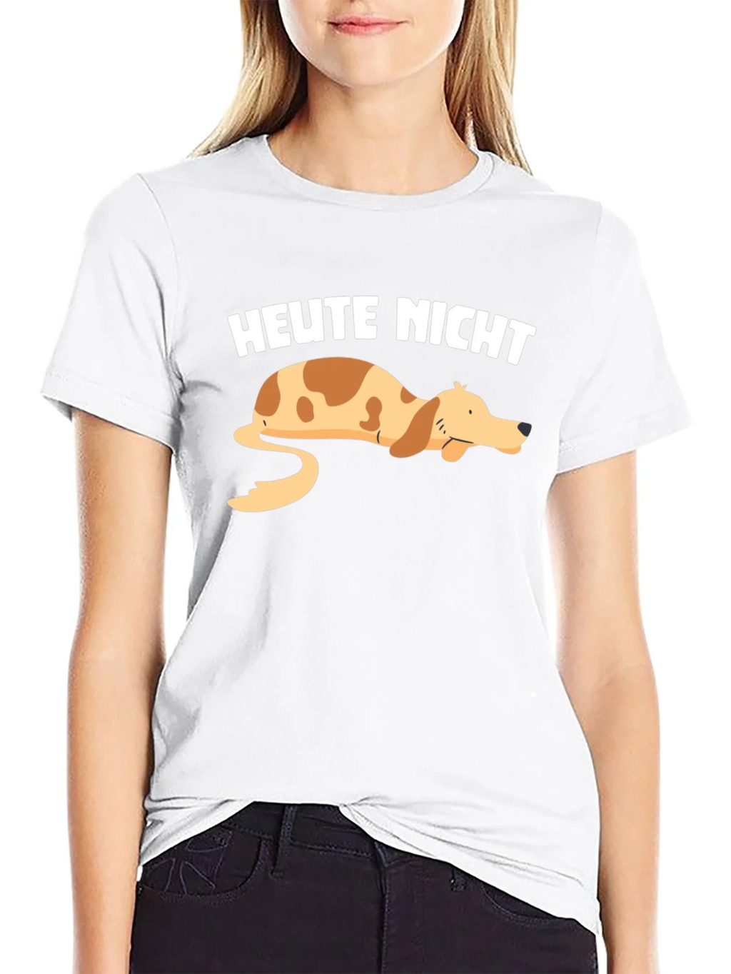 Heute Nicht Lazy Dog Graphic T-Shirt product image 2