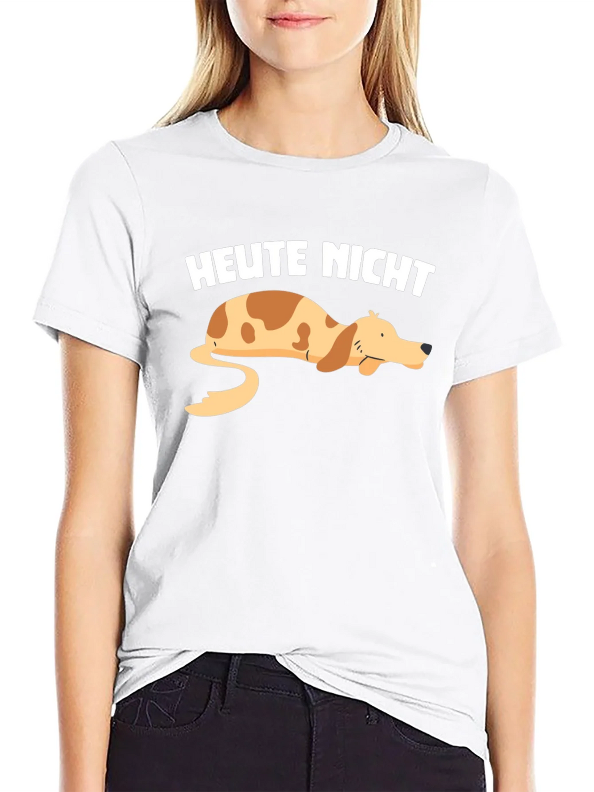 Heute Nicht Lazy Dog Graphic T-Shirt product image 2