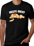 Heute Nicht Lazy Dog Graphic T-Shirt product image 1