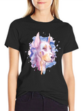 Doberman Watercolor Graphic T-Shirt product image 1