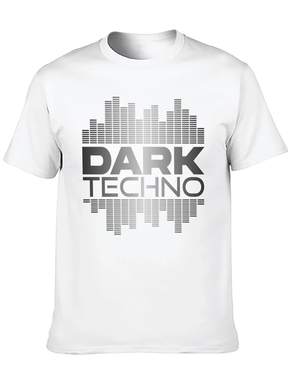 Dark Techno Graphic Print Black T-Shirt product image 8