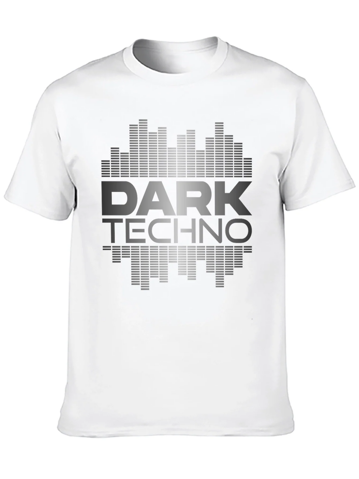 Dark Techno Graphic Print Black T-Shirt product image 8
