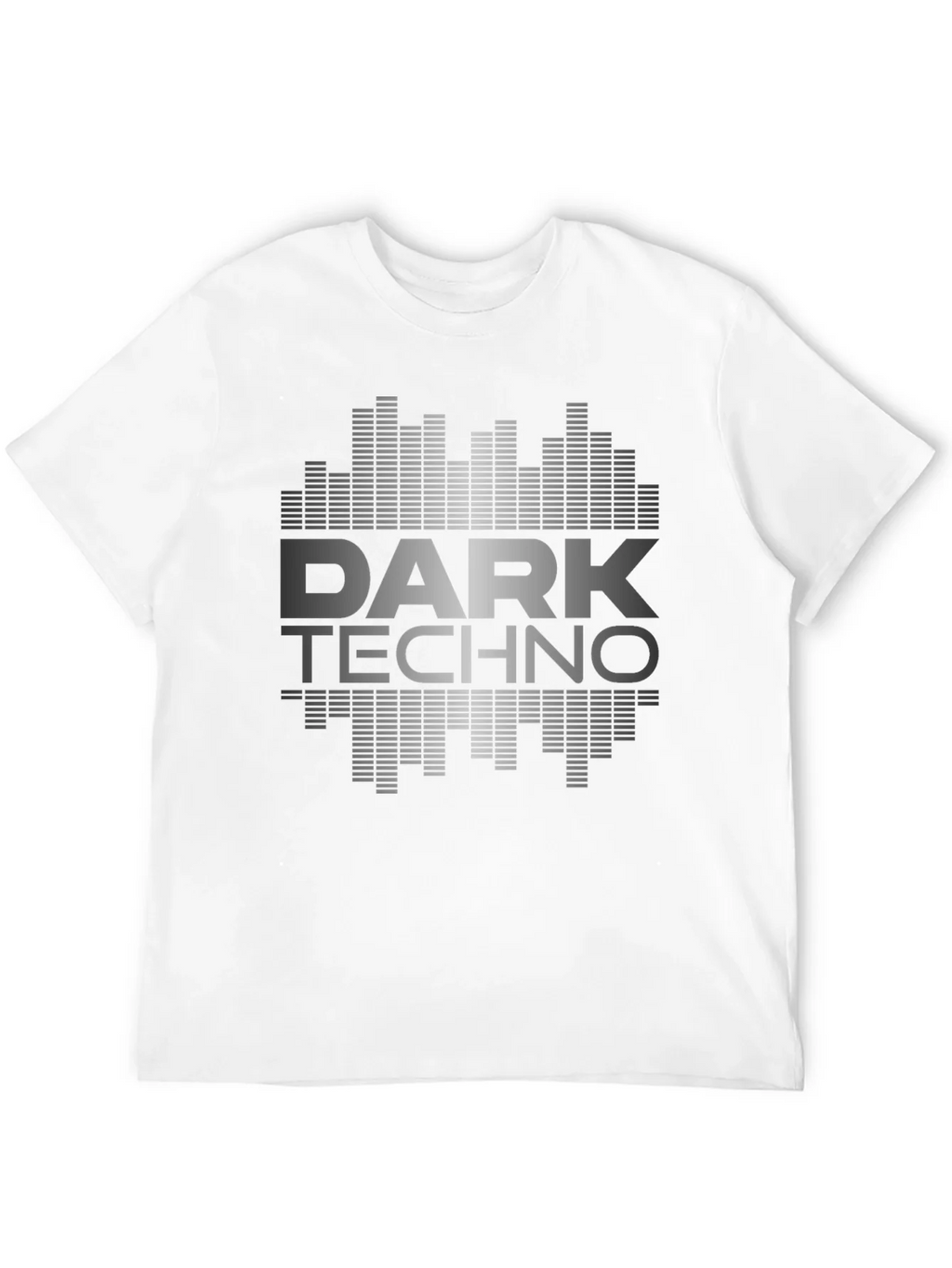 Dark Techno Graphic Print Black T-Shirt product image 10
