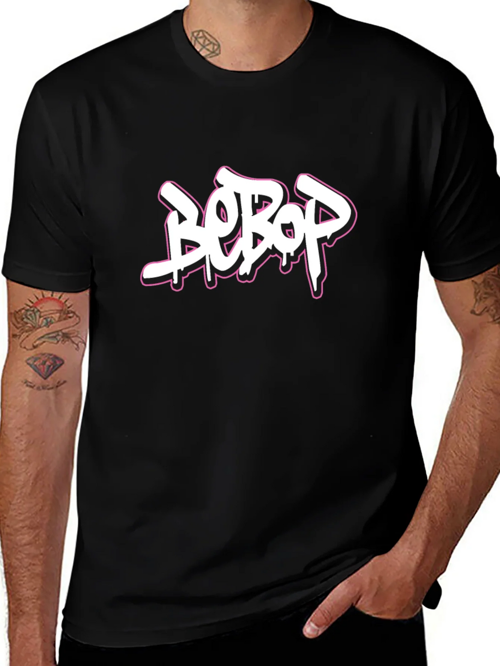 Bebop Graffiti Style Graphic Tee - Classic Black product image 1