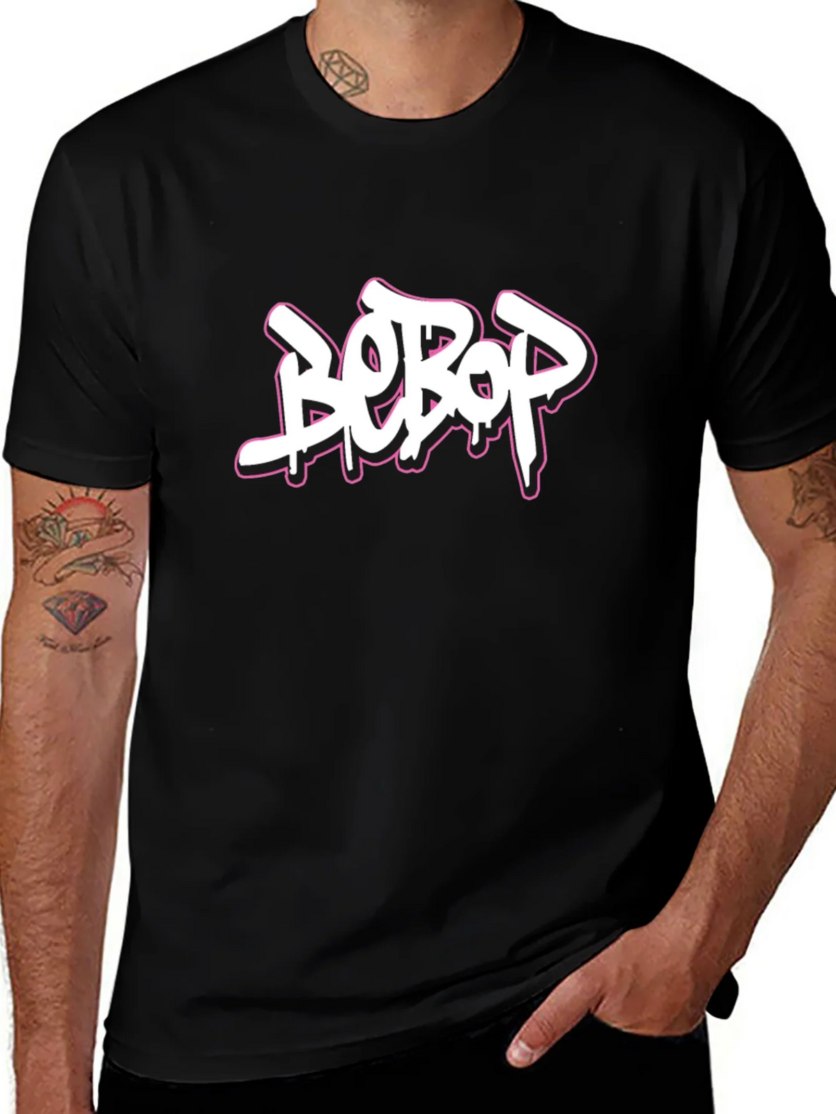Bebop Graffiti Style Graphic Tee - Classic Black product image 1
