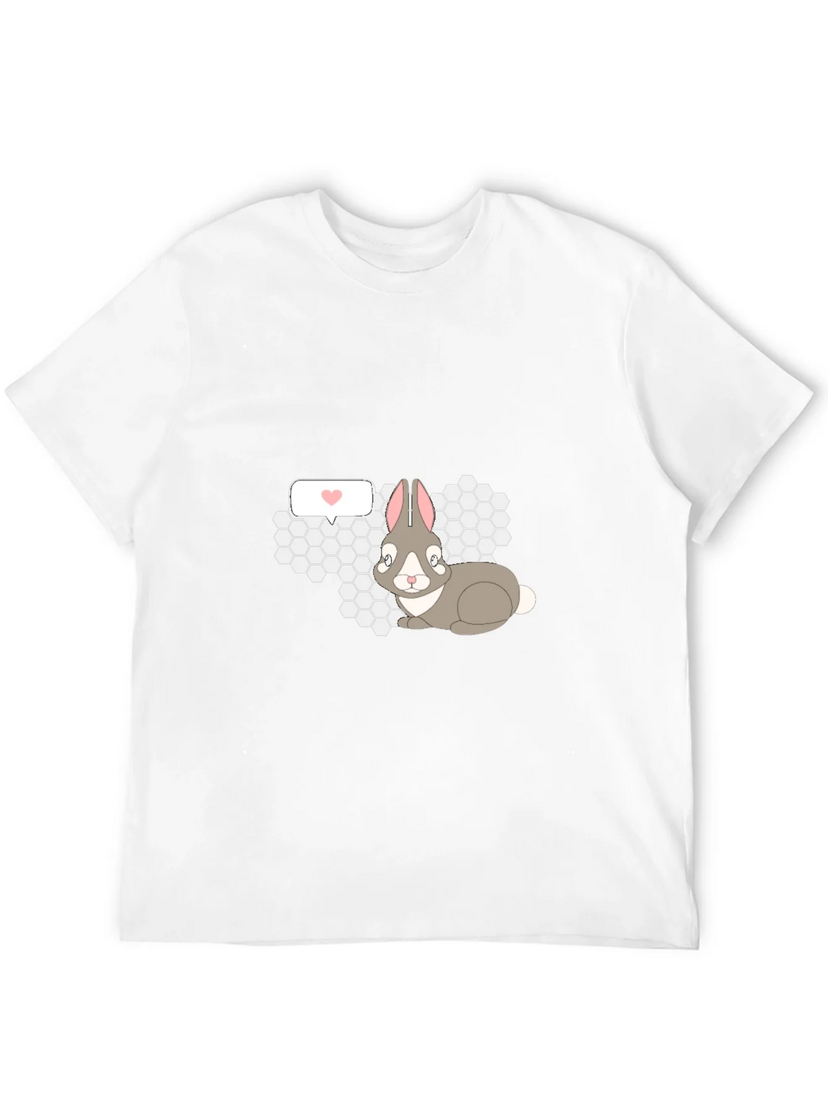 Rabbit Graphic Tee - Black Cotton Comfort product image 1