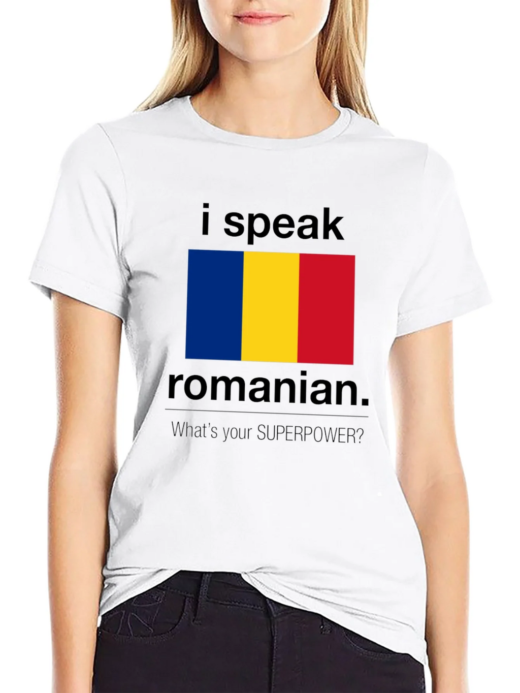 I Speak Romanian T-Shirt - Whats Your Superpower? product image 5