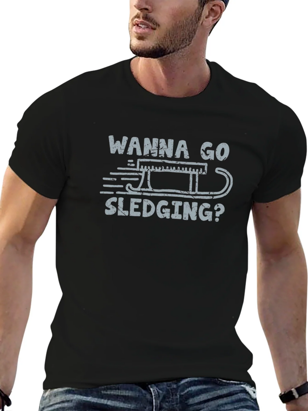 Wanna Go Sledging? Graphic T-Shirt product image 4