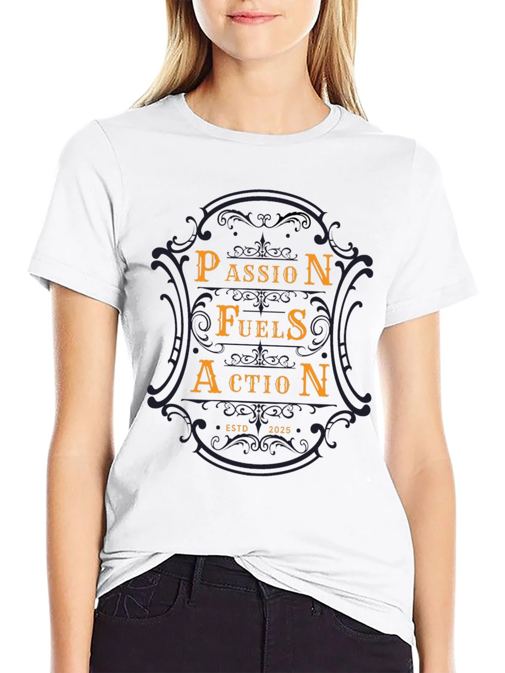 Passion Fuels Action T-Shirt - ESTD 2025 - Unique Design product image 3
