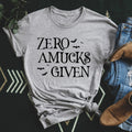 Halloween Witch Spooky Graphic Tee – "Zero Amucks Given" product image 1