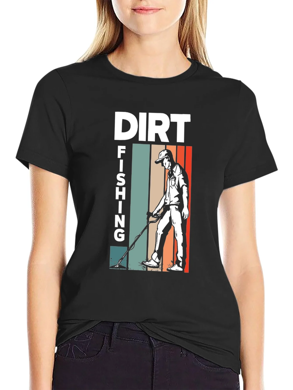 Dirt Fishing T-Shirt - Metal Detecting Hobby product image 1