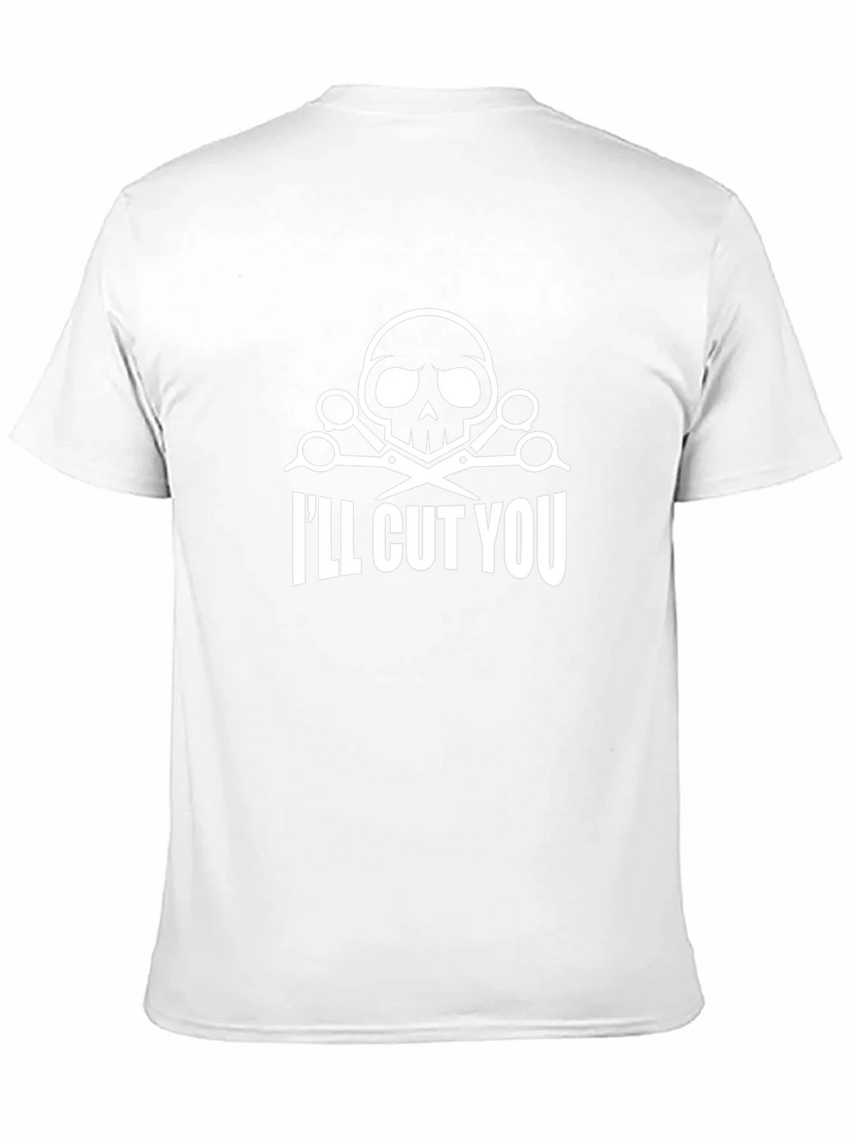 Skull & Scissors Graphic T-Shirt - Ill Cut You product image 9