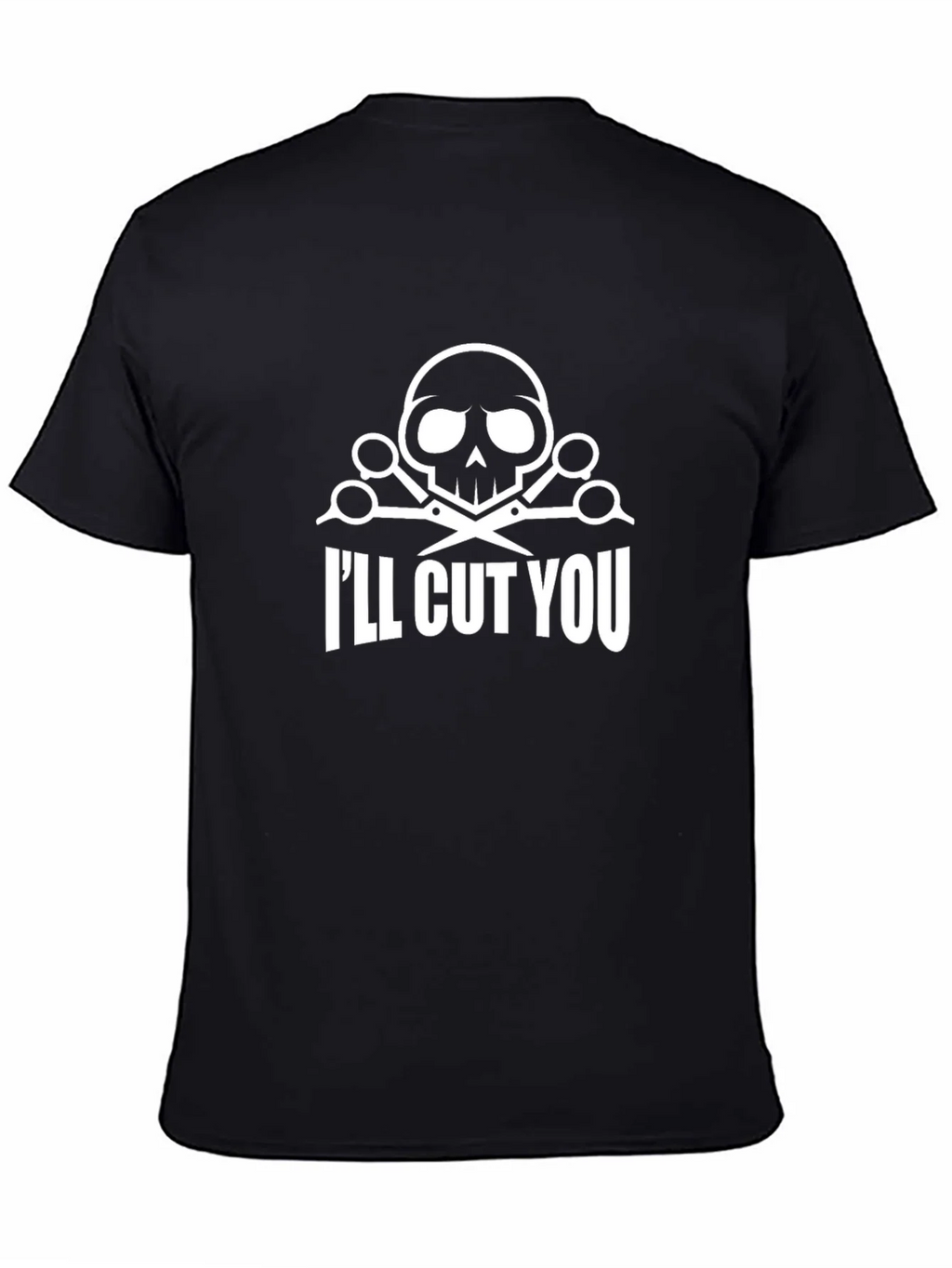 Skull & Scissors Graphic T-Shirt - Ill Cut You product image 4