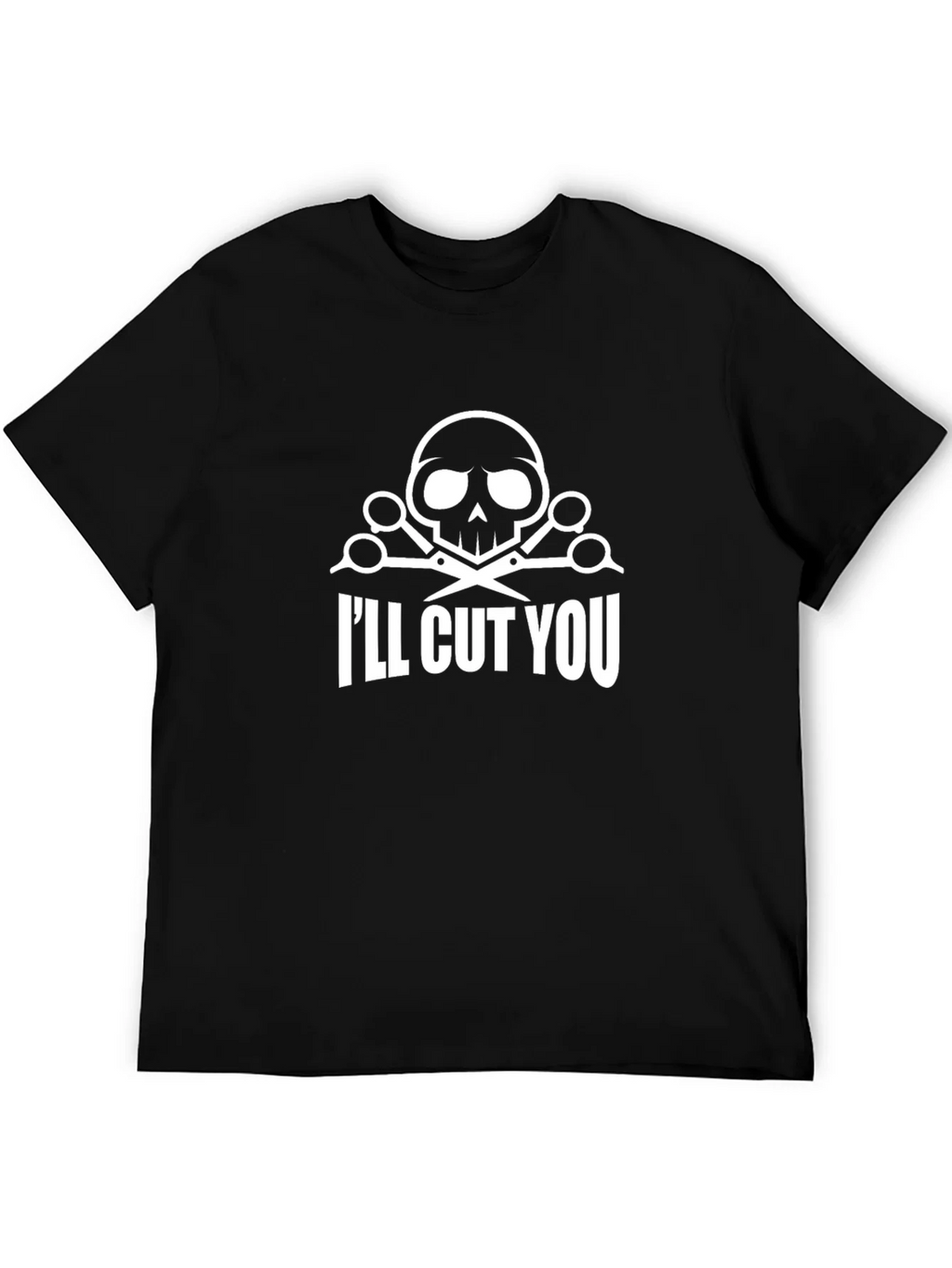 Skull & Scissors Graphic T-Shirt - Ill Cut You product image 5