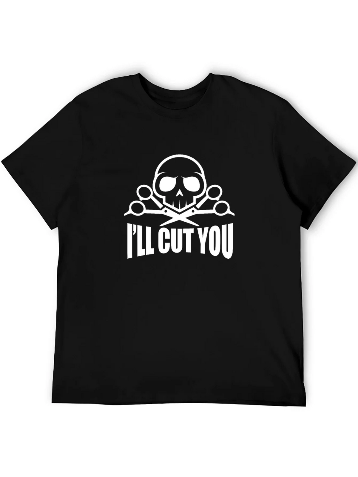 Skull & Scissors Graphic T-Shirt - Ill Cut You product image 5