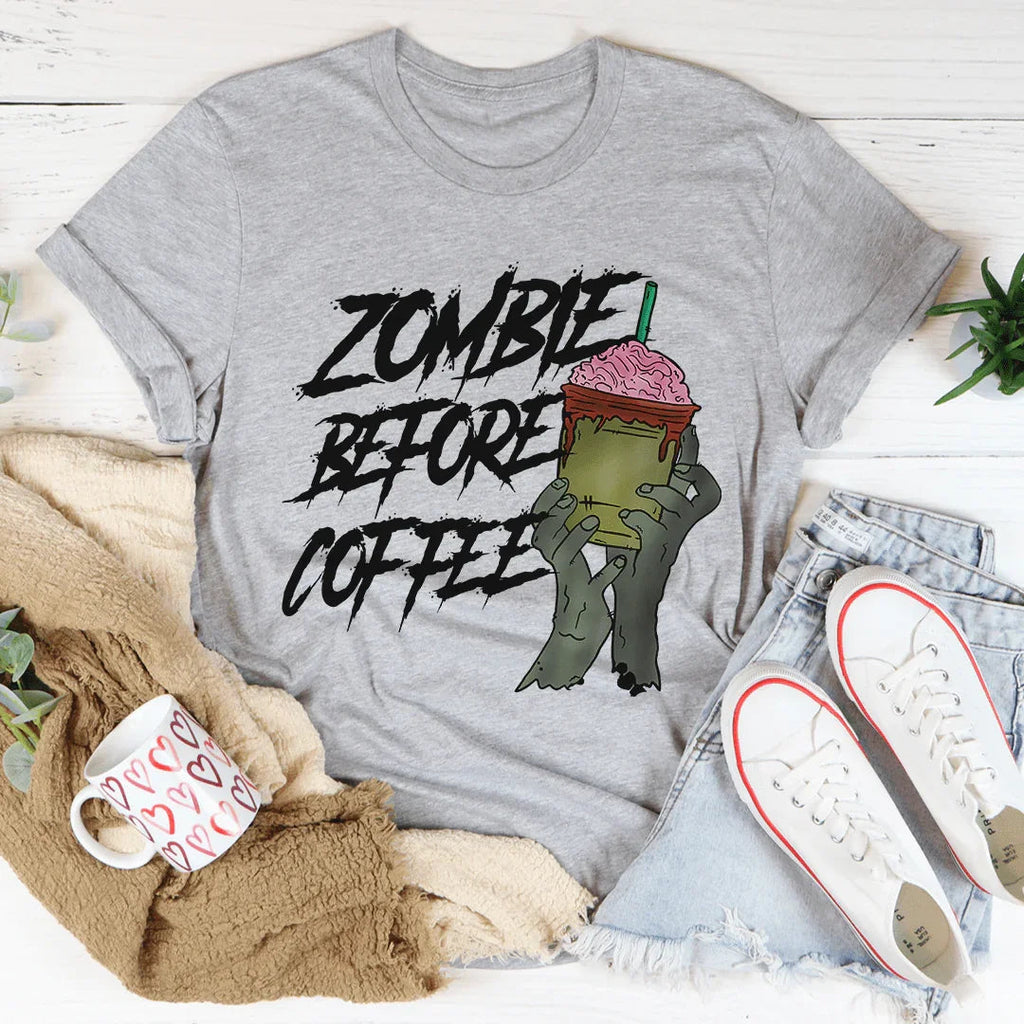 Zombie Before Coffee Tee product image 2