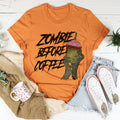 Zombie Before Coffee Tee product image 1