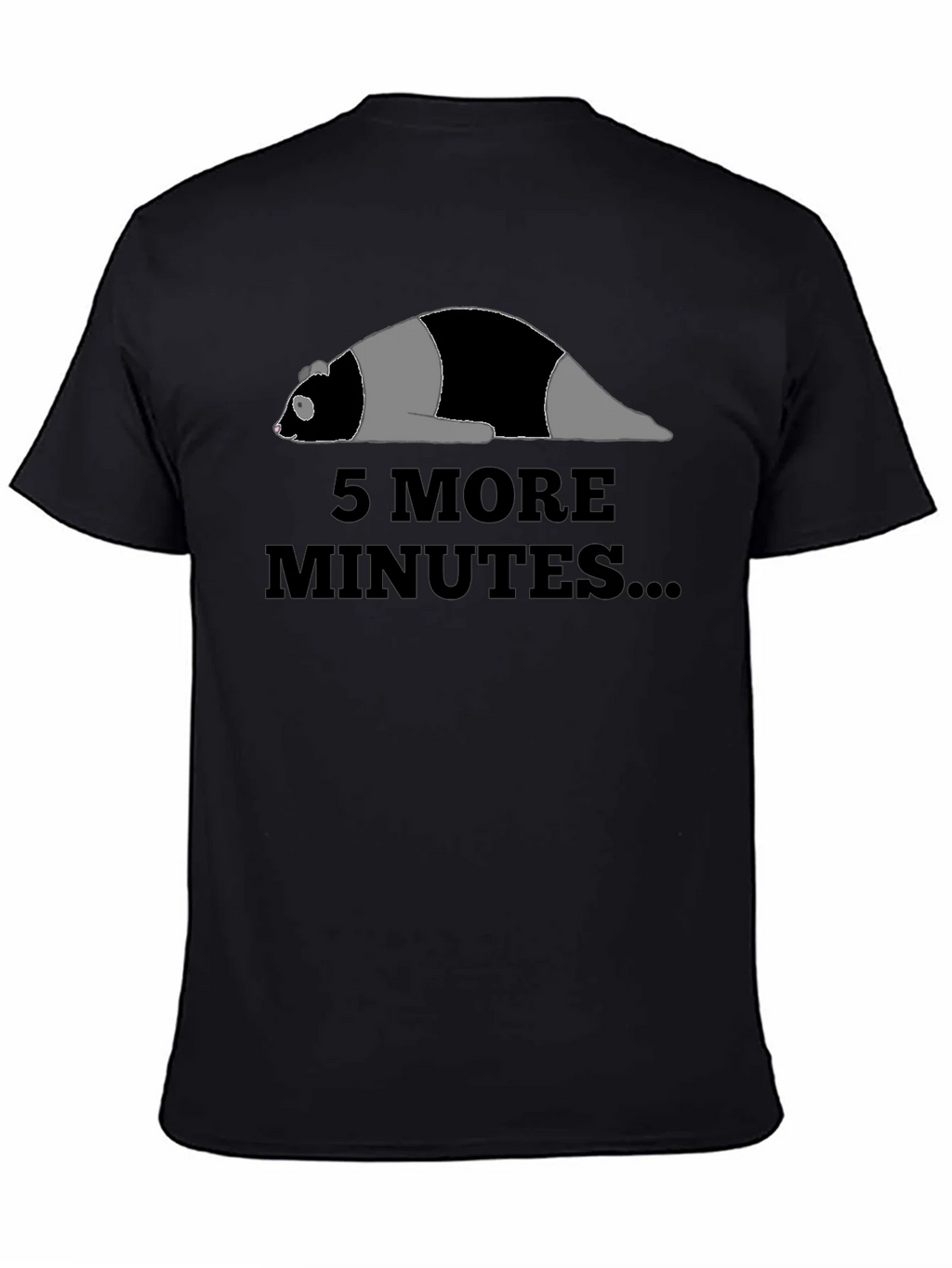 Funny Panda 5 More Minutes T-Shirt product image 2
