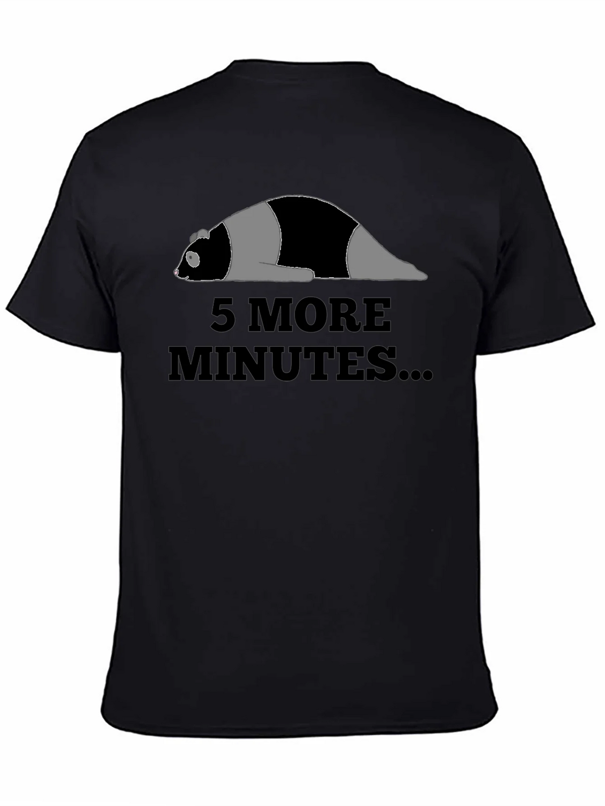 Funny Panda 5 More Minutes T-Shirt product image 2
