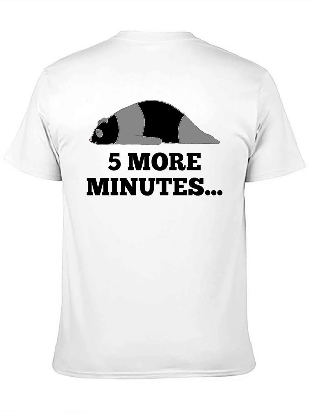 Funny Panda 5 More Minutes T-Shirt product image 3