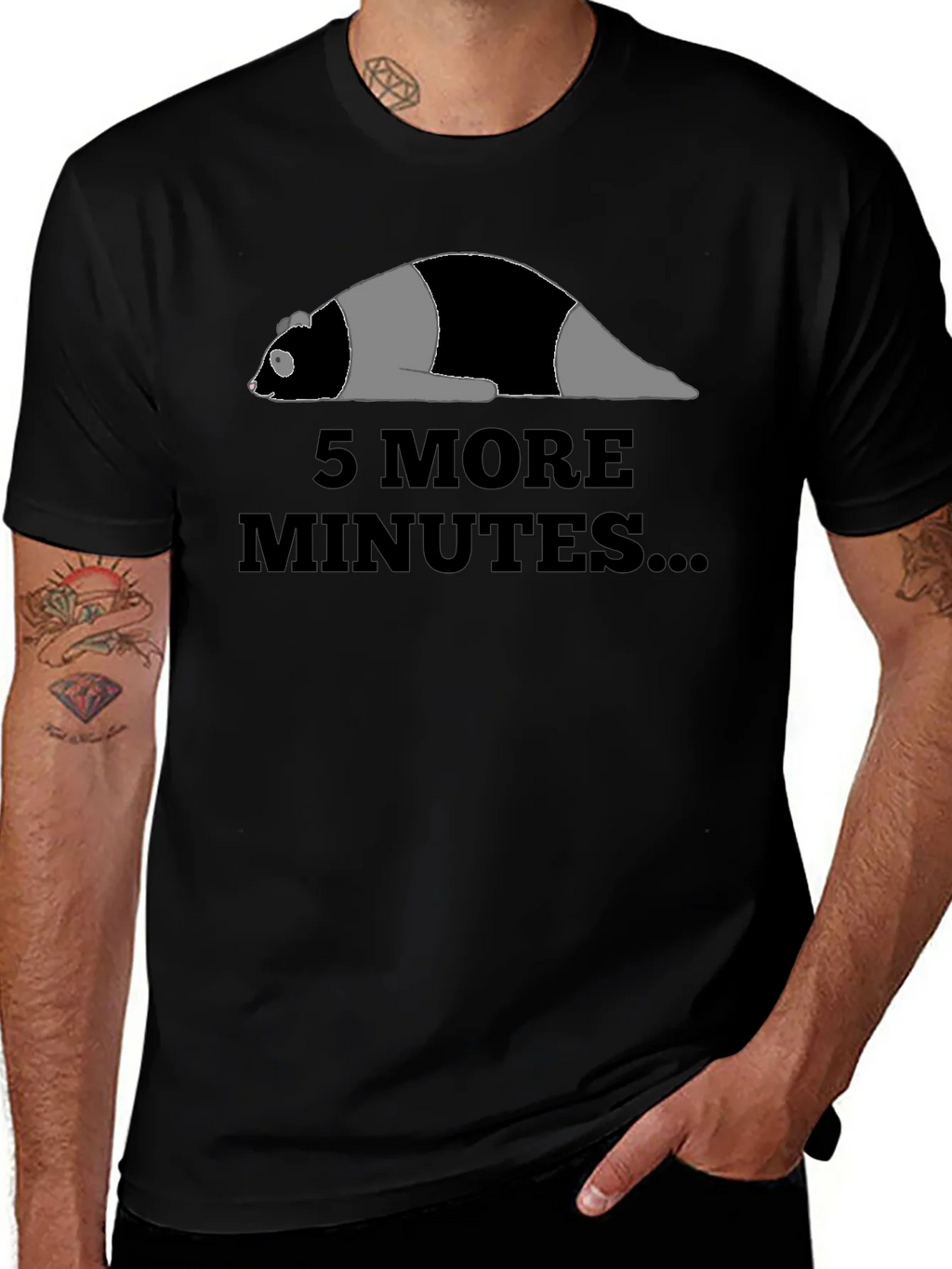 Funny Panda 5 More Minutes T-Shirt product image 1