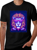Neon Lion Graphic Tee - Cool Stylish Unique Design product image 1